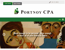 Tablet Screenshot of portnoycpa.com
